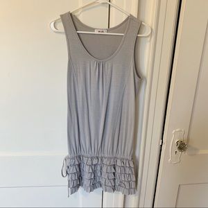 H20 Grey Ruffle Bottom Style Dress - Size S